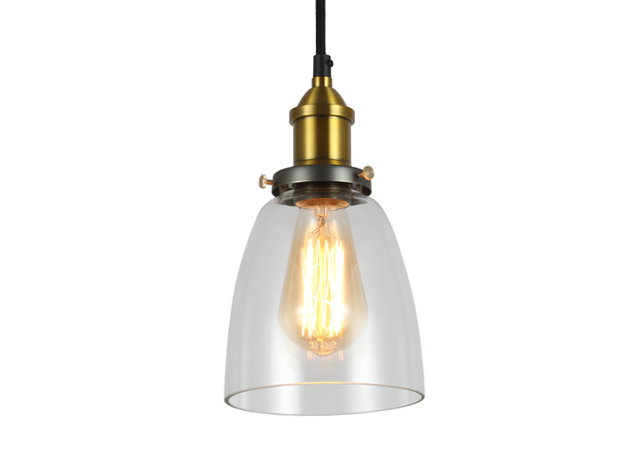 ES018 Farmhouse Kitchen Lighting Glass Cloche Pendant Light