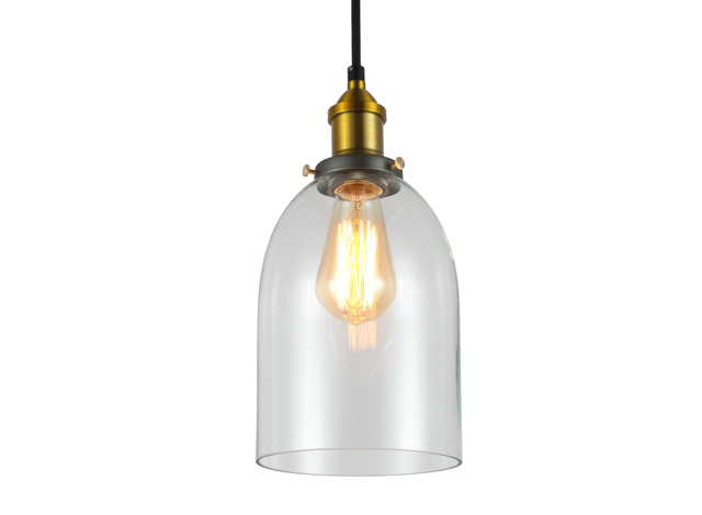 ES018 Farmhouse Kitchen Lighting Glass Cloche Pendant Light