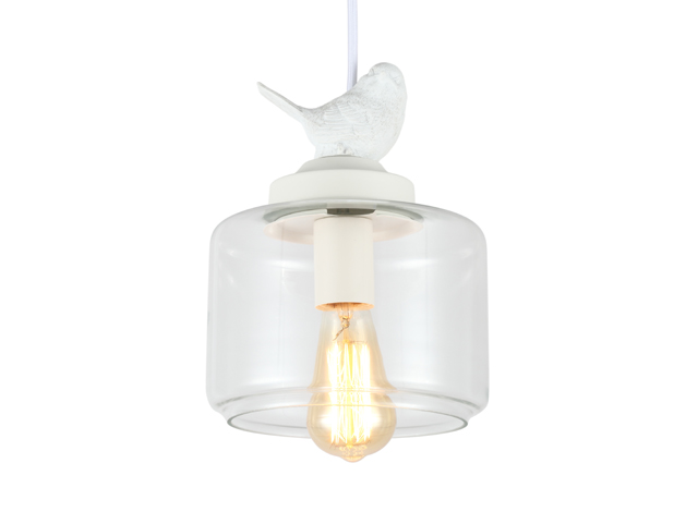 ES092 Nordic Decorative Bird Clear Glass Pendant Light